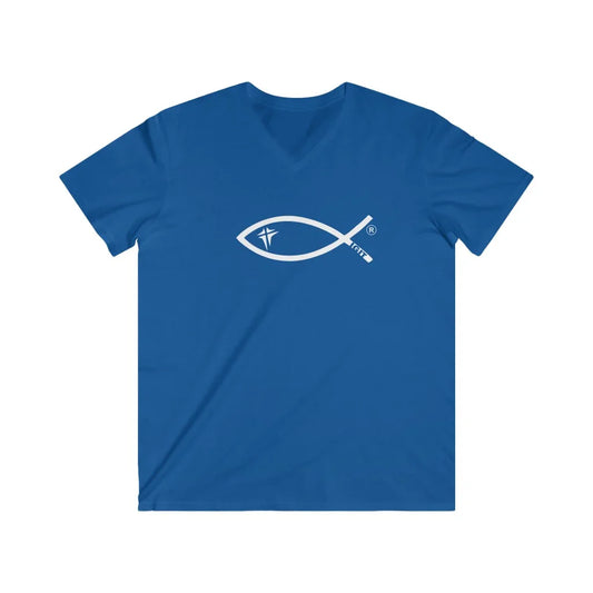 Men's Fitted V-Neck Short Sleeve Tee