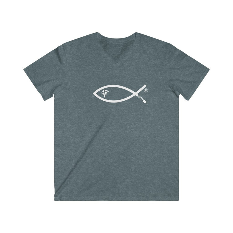 Men's Fitted V-Neck Short Sleeve Tee