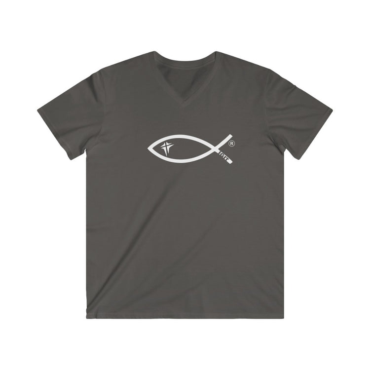 Men's Fitted V-Neck Short Sleeve Tee