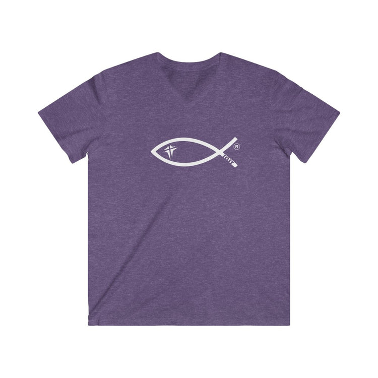 Men's Fitted V-Neck Short Sleeve Tee